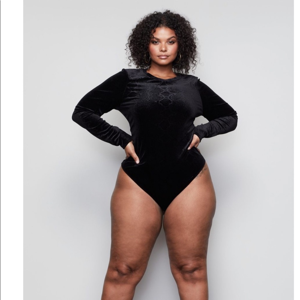 Good American Snake burnout bodysuit